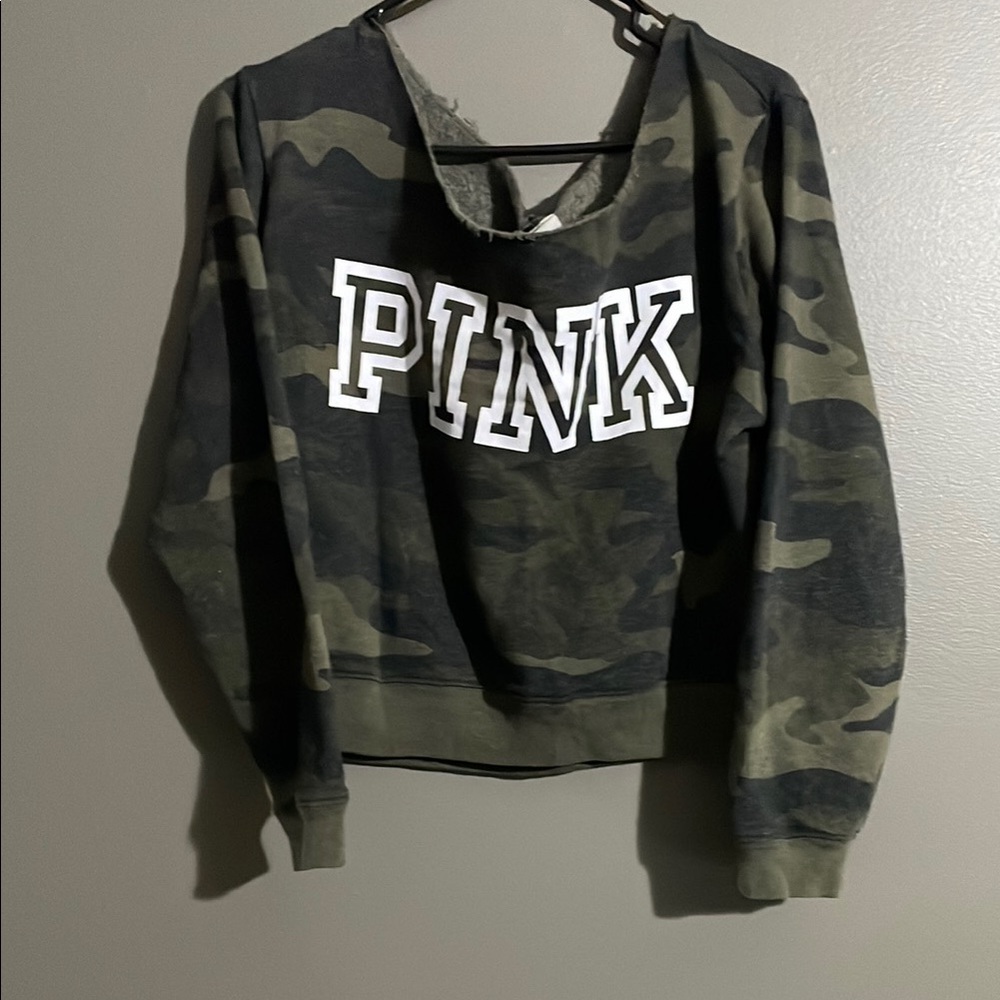 PINK Camo Sweatshirt